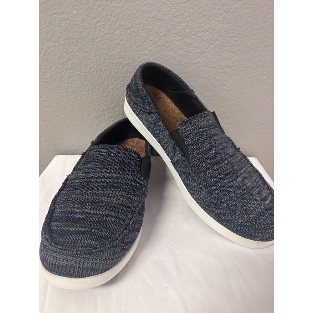 Reef Mens 12 Cushion Bounce Matey Knit Loafers Navy Blue Slip On RF0A3YN1 Casual